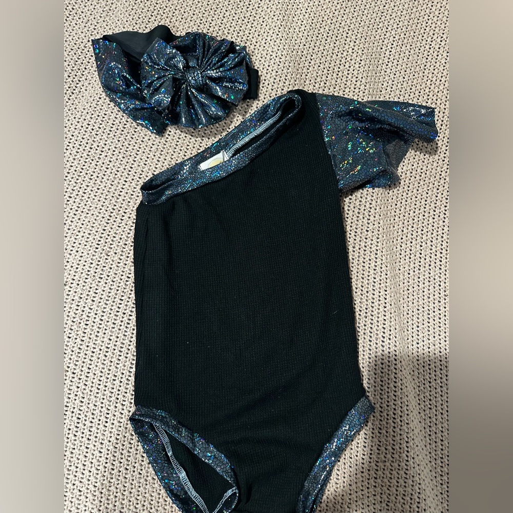 EUC 3t boutique outfit with matching headwrap